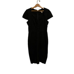 Banana Republic Black Sheath Dress 4P